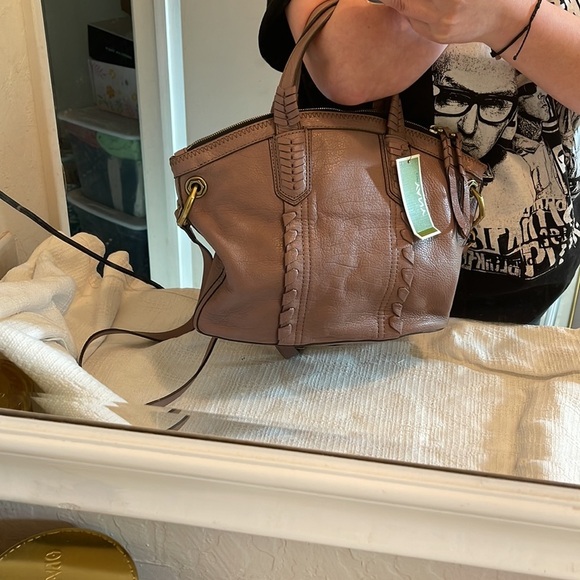 orYANY- Cassie pebbled leather mini convertible satchel - NWT - Picture 13 of 13